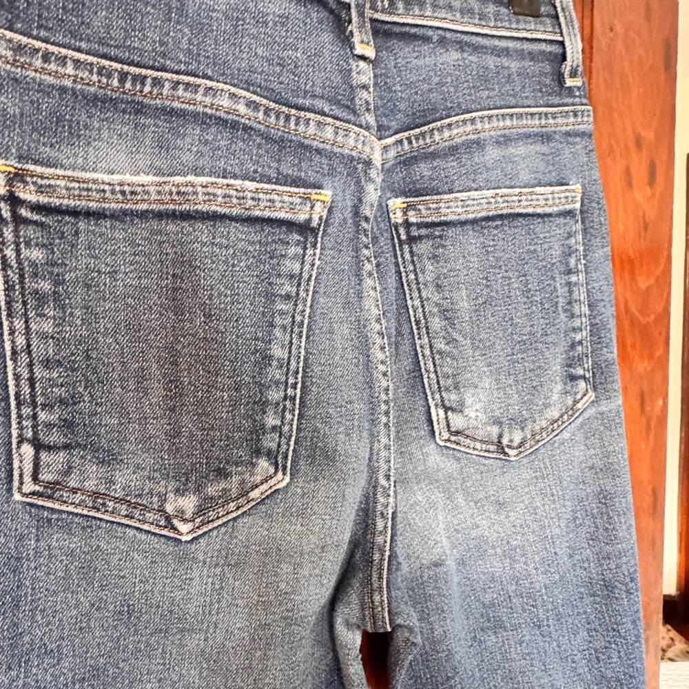 Agolde High Rise Dark Blue Roxanne Jeans - Picture 3 of 3